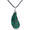 Green, variant on Green Sea Sediment Jasper & Bronzite Teardrop Necklace Pendant