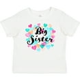 thumbnail image 3 of Inktastic Big Sister Colorful Hearts Design Girls Baby T-Shirt, 3 of 5
