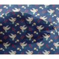thumbnail image 4 of oneOone Viscose Chiffon Navy Blue Fabric Leaves|Bird & Floral Artistic Quilting Supplies Print Sewing Fabric By The Yard 42 Inch Wide, 4 of 4