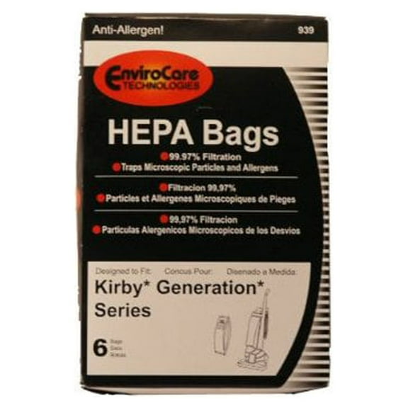 24 KIRBY HEPA BAGS FOR GENERATION SERIES VACUUM 2 BELTS
