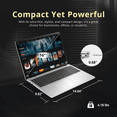 thumbnail image 6 of Dell 16" FHD+ Touch Laptop,Intel Core 7 150U,32GB DDR5,1.28TB Storage（1TB SSD+288GB Docking Station Set),Backlit Keyboard,Fingerprint,Win 11 Pro,Silver, 6 of 10