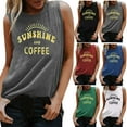 thumbnail image 2 of RYDCOT Summer Women's Letter Printing Casual Sleeveless Tank, 2 of 2
