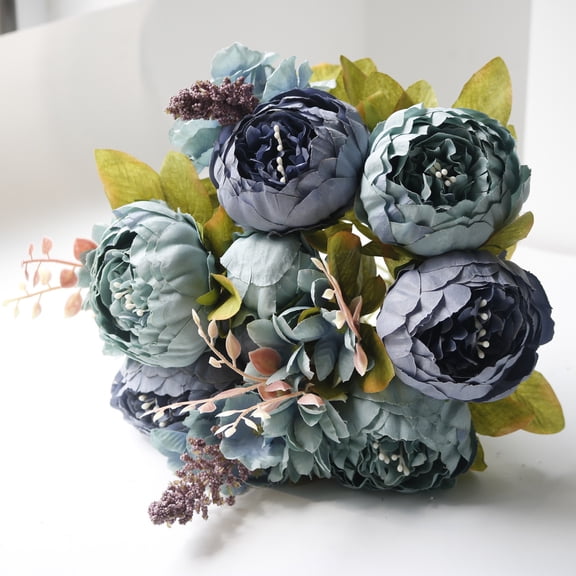 Orangide Artificial Peony Flowers for Home Decoration Wedding Handheld Bouquet and Wall Arrangement, Realistic Fake Flower Stems for Vase Centerpiece and Party Decor