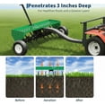 thumbnail image 5 of Gaderth 48-Inch Tow Behind Plug Aerator, Pull Behind Aerator with Durable Steel Tines Lawn & Tray and Pneumatic Tires Tow Behind Spike Aerator for Lawn, Farm, Planting, 5 of 7