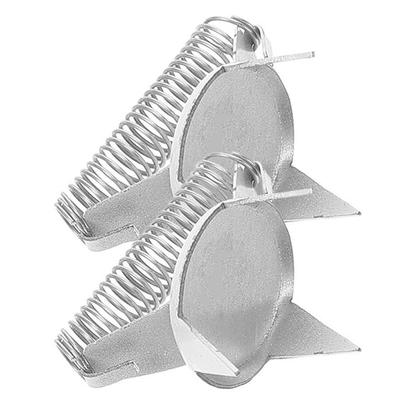 Masteelf Pottery Glazing Tools with Precision Fingertip Design for Clay Projects in Stainless Steel Silver Color Sold as a Pair