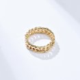 thumbnail image 2 of Anillo de cadena cubana de tejido doble con viento frío de Europa y Estados Unidos, joyería de mano con personalidad de nicho neutral sin género, 2 of 5