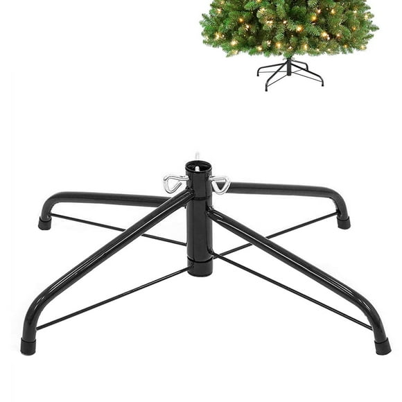 Soporte para árbol de Navidad para soporte plegable para árbol artificial, base de repuesto para árbol de Navidad para árboles artificiales de 4 a 7,5 pies, se adapta a postes de árbol de 0,5 a 1,25 p