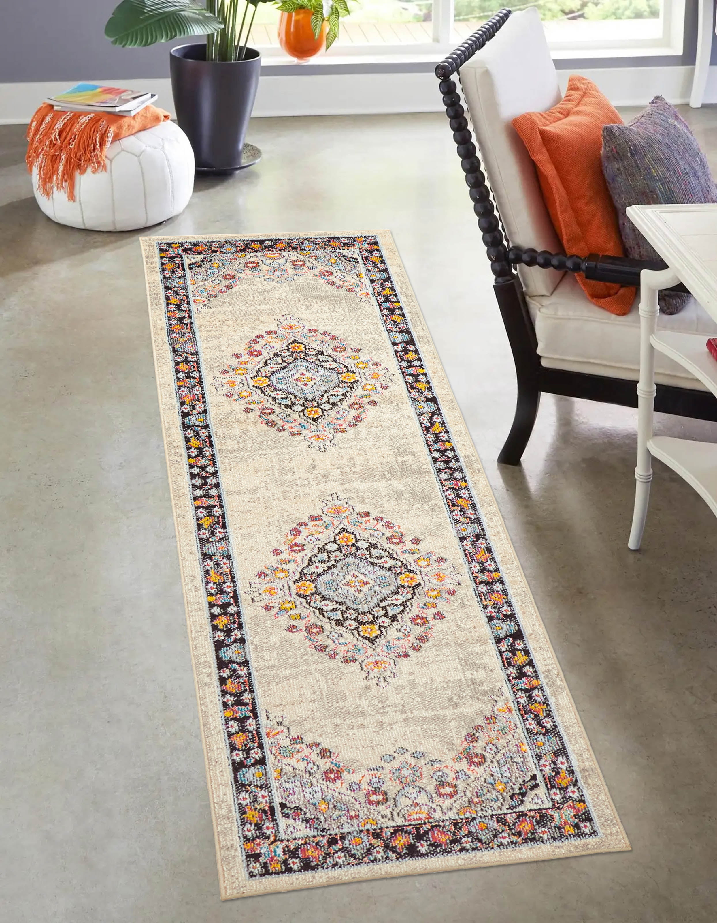 ECARPET Aldora Traditional Area Rug for Living Room, Bedroom, Dining Room, Entrance, Hallway and More