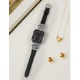 thumbnail image 5 of Wearlizer Celtic Knot Leather Band Compatible with Apple Watch Band 38/40/41/42/44/45/46/49mm Women, Slim Dressy Premium Leather Strap for iWatch Series 11 10 9 8 7 6 5 4 SE Ultra 3 2 1, 5 of 6