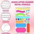 thumbnail image 4 of Metal Journal Stencils 4x7 Banner Stencils for Journaling Reusable Planner Stencils Drawing Bookmark Stencils, 4 of 9