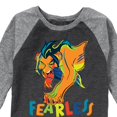thumbnail image 3 of The Lion King - Scar - Fearless - Toddler & Youth Raglan Graphic T-Shirt, 3 of 6