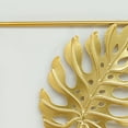 thumbnail image 3 of Golden Leaf Wrought Iron Wall Hanging Decor for Living Room Dining Room Elegant Metal Ornament Rustic Home Accent Vintage Style Decoration Modern Interior Design, 3 of 4