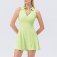 thumbnail image 1 of Amzcrzy Robe de Tennis pour Femmes Entraînement Active Robes Athlétiques pour Femmes Entraînement Golf Robe d'Été avec Poches P-2TG, 1 of 6