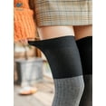 thumbnail image 5 of Deago Women High Thigh Socks Cotton Knit Warm Over Knee Thick Tights Long Stocking Knee High Leg Warmer (Yellow), 5 of 10