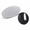Brushed Silver, variant on Oval Name Badge Blanks with Pin 10 Pack Black