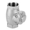 thumbnail image 1 of 1In Swing Check Valve en Acier Inoxydable Swing Check Valve Argent 1" Dn25 en Acier Inoxydable à Sens Unique Swing Check Valve Filetage Femelle Wog 200Psi, 1 of 8
