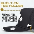 thumbnail image 3 of BRIMZ Golf Performance Hat - Tee Holder & Magnetic Brim - Breathable Sweat & Water Resistant Golfing Snapback Cap, 3 of 8