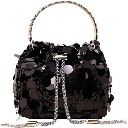 GZhLonKiMa Evening Bag Bling Purse Shimmering Sequins Clutch Purses for Women Wedding Party Cocktail Prom Dinner