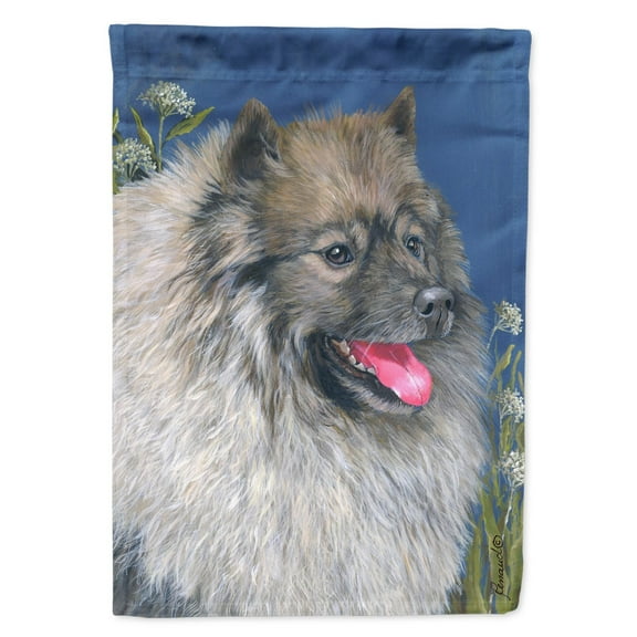 Carolines Treasures PPP3110CHF Keeshond Flag Canvas House Size  Large multicolor