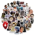 thumbnail image 3 of 10/30/50 piezas de pegatinas de películas dramáticas de televisión de la serie Stranger Things Wednesday, grafiti, scooter, portátil, teléfono, guitarra, decoración al por mayor, 3 of 5