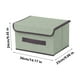 thumbnail image 3 of Caja de Almacenamiento Plegable de Tela de Lino con Tapa - Paquete de 2 Organizadores de Tela para Ropa, Juguetes y Organización Del Hogar, 36 X 25 X 23 Cm, Asas, Diseño Compacto, 3 of 4