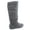 Gray, variant on Women's Shoes Comfort Boots, Slouch Mid-Calf Wide Flat Heel Round Toe Gray, Size 10