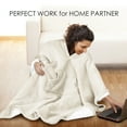 thumbnail image 2 of Sherpa Poncho Blanket Super Soft Comfy Plush Wearable Fleece Blanket  for Adult, 2 of 5