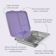 thumbnail image 5 of Bentgo Kids Stainless Steel Prints Leak-Resistant Lunch Box - 3-Compartments with Bonus Silicone Container, Durable, Eco-Friendly, Dishwasher Safe, BPA-Free, Ideal for School, Ages 3+ (Unicorn), 5 of 8