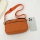 thumbnail image 4 of Bolsos Cruzados Bolso de hombro acolchado cruzados de hilo de bordado casual para fiesta (naranja), 4 of 8