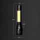 thumbnail image 3 of Linterna Antorcha COB Luz lateral 3 modos Luz estroboscópica fuerte Recargable LED Xpe Linternas USB de lámpara para iluminación Macarena Antorcha portátil, 3 of 7