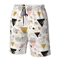 thumbnail image 4 of Fuzoiu Geometric Triangle Print Men's Beach Shorts,Men's Swim Trunks,Quick Dry Board Shorts with Pockets,Men's Bathing Suits for Surfing, Running, and Casual Wear-XX-Large, 4 of 6