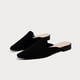 thumbnail image 5 of Mules para mujer con punta en punta y tacón bajo mulas de punto para niñas y damas, 5 of 9