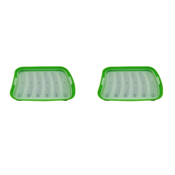 2X MáQuina de Salchichas Verde-6 en 1, Molde DIY para Hacer Perritos Calientes, Molde de Silicona para JamóN Hecho A Mano, MáQuina de Alimentos, Utensilios de Cocina
