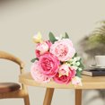 thumbnail image 5 of IPEWLEX Artificial Silk Peony Flowers Bouquet - Realistic Wedding, Valentine's Day, Home Decor (Vase Not Included), 5 of 6