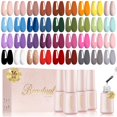 thumbnail image 1 of Set de esmaltes de uñas en gel Larvall Beautpal, 40 unidades, 7 ml, colores, 1 of 8