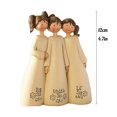 thumbnail image 3 of Friendship Statue Decorated With Gifts To Celebrate Friendship, 3 Sisters Figurine (Big Sis/Middle Sis/Lil’ Sis) Decor For Home, Office, Or Gift Giving, 3 of 3