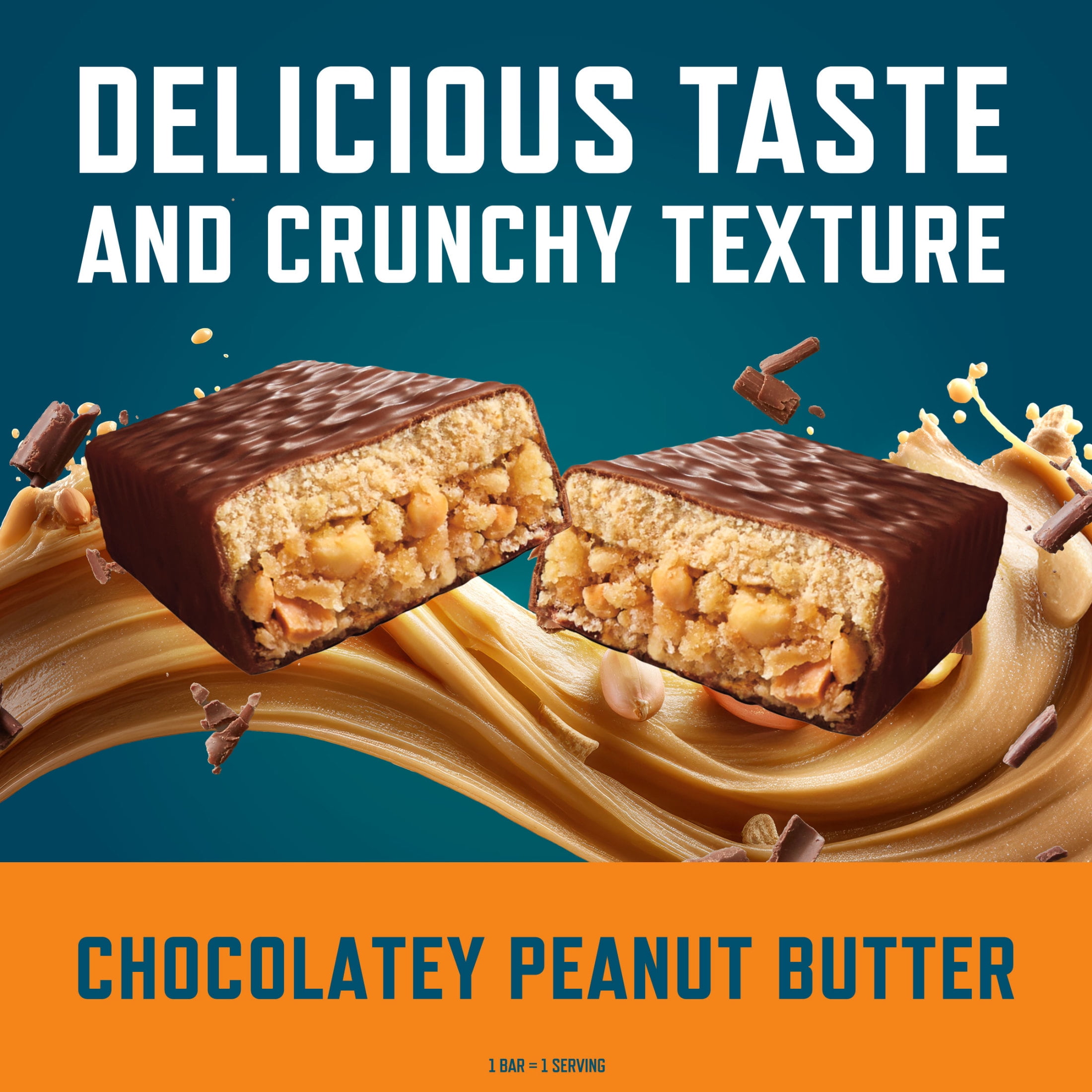 (6 pack) CLIF BUILDERS Protein Bars Chocolatey Peanut Butter Flavor, Plant Protein, Gluten Free Bars, 6ct