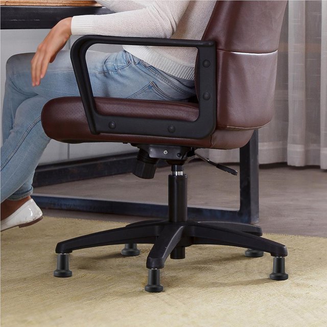 5 Pieces Swivel Chair Fixed Caster Accessory Rotating Chairs Furniture Legs Nylon Stop Wheel Modification Repairing Accessory Home Bar