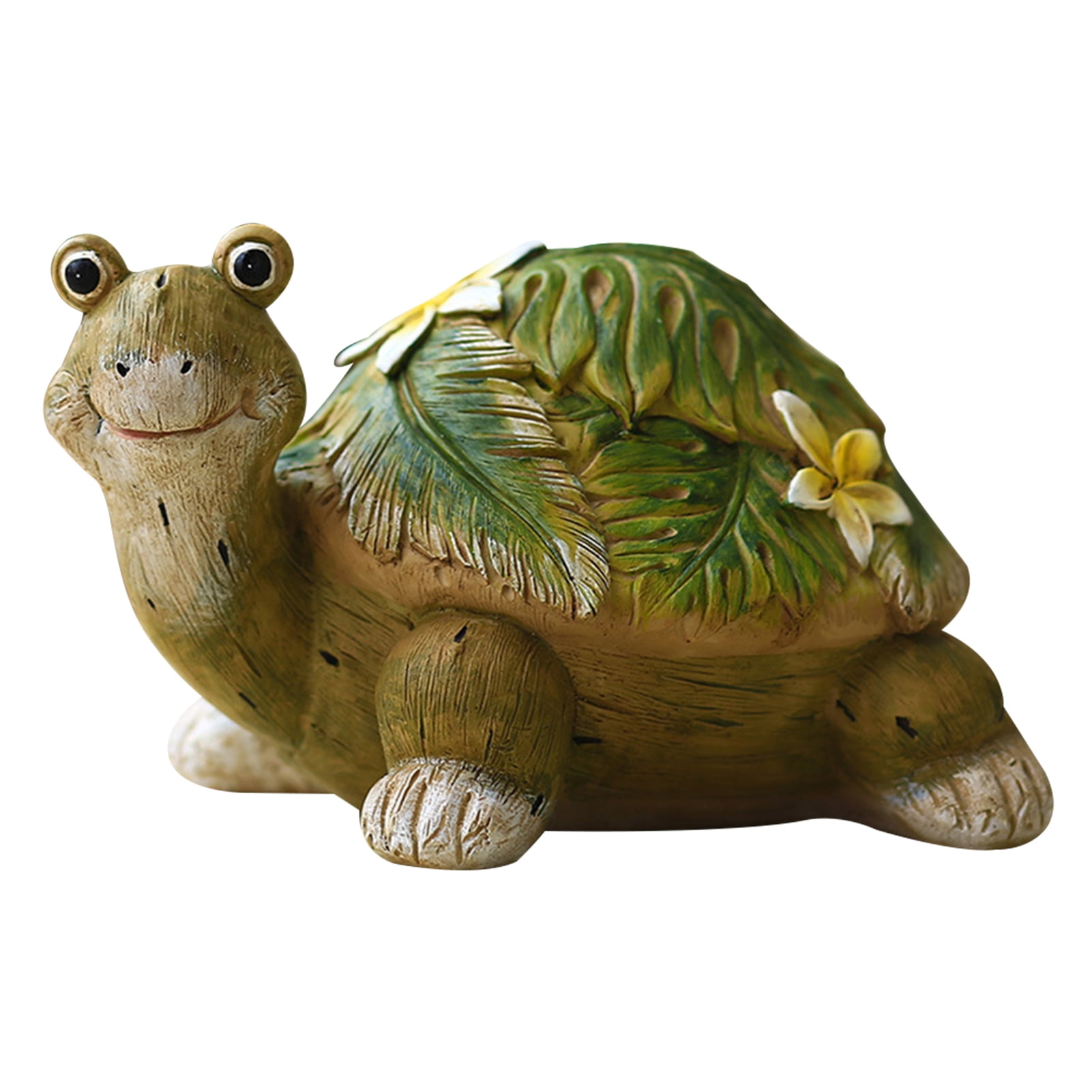 Natural World Collection Polished Stone Effect 2 Turtles Swimming Gift Ornament 