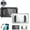 White+Black, variant on Waterproof 480° Shower Phone Holder – Wall & Bathtub Mount, Adjustable Bathroom Phone Stand with Touch Screen, 2-in-1 Waterproof Rotatable Case for 4-7 Inch Phones
