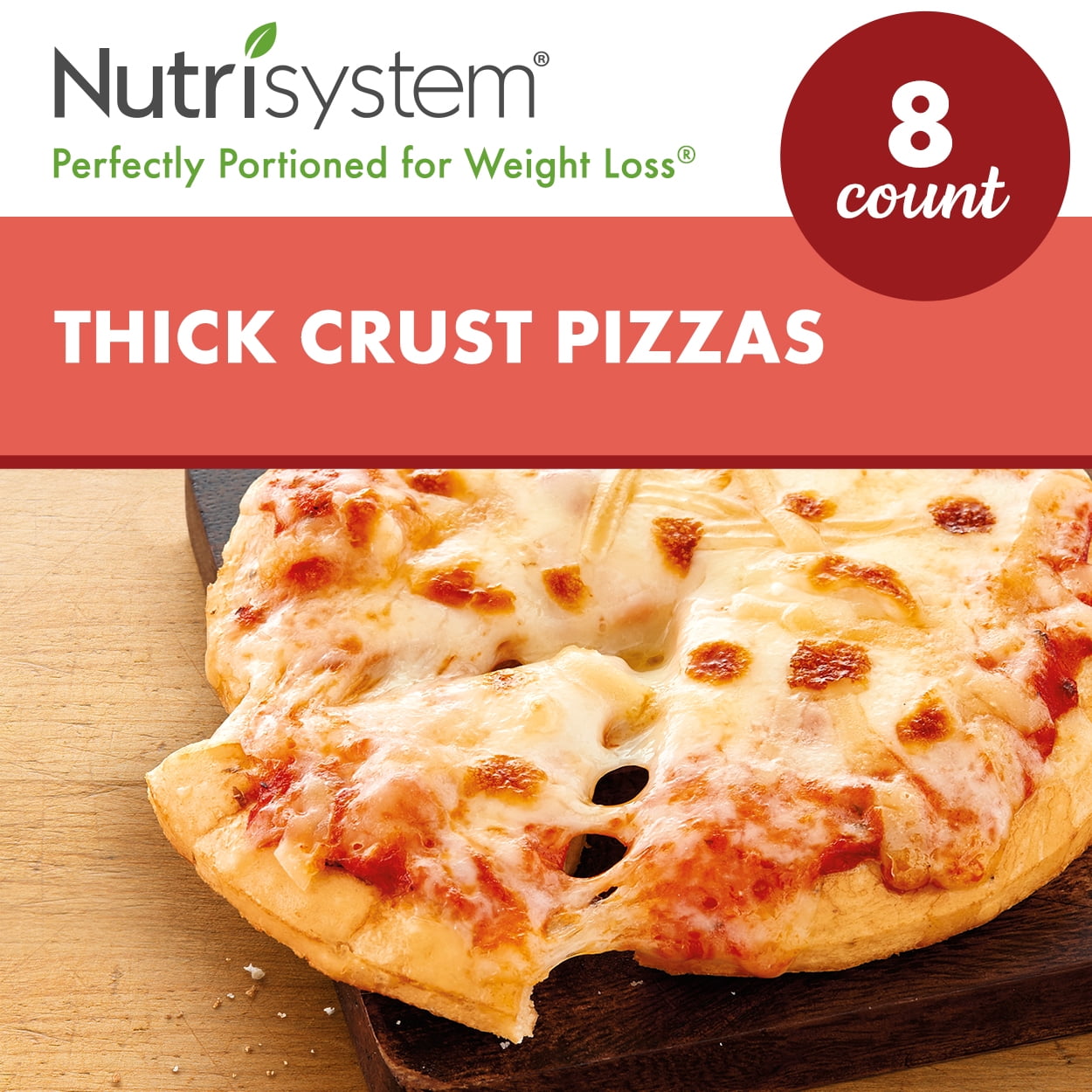 Nutrisystem® Thick Crust Pizza, 8ct. Personal Pizzas to Support Healthy
