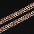 thumbnail image 2 of Xingzhi 1 Yard Rhinestone Close Chain Trim for Jewelry Craft Gold Coloured Diamond, 2 of 9