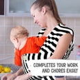 thumbnail image 3 of KeaBabies Original Baby Wraps Carrier, Baby Sling Carrier for Newborn Boy, Girl up to 35lbs, 3 of 10