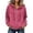 Hot Pink, variant on Tqcoqu Corduroy Zip Up Hoodie Jacket for Women,Drawstring Hood Long Sleeve Loose Casual Outerwear Tops with Patch Pocket For Fall Winter,Army Green Women's S-XXXL