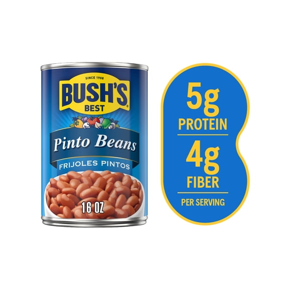Bush's Canned Pinto Beans, Canned Beans, 16 oz Can