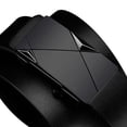 thumbnail image 5 of Leather Belts for Men Automatic Buckle Leather Geometric Spliced Metal Buckle Matte Strap Business Daily Versatile Waist Accessory Black 120cm, 5 of 8