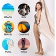 thumbnail image 6 of Nova Luxury Linen Quick Dry Turkish Beach Towels 100% Organic Cotton, Beige, 6 of 7