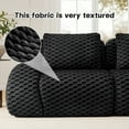 thumbnail image 6 of Alvantor 146" Cloud Modular Sectional Sofa Deep Seat Flannelette Boneless Couch for Living Room Bedroom Black, 6 of 11