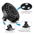 thumbnail image 1 of Cabezal de ducha del cuarto de baño limpieza fácil de ahorro de agua de los soportes de pared o de arriba de 4 pulgadas Wdftyju Libre de BPA, 1 of 3