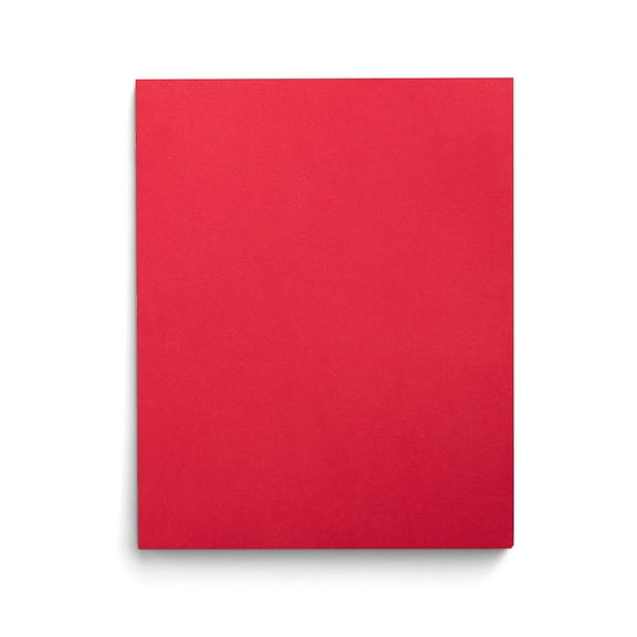 Staples School Grade 2 Pocket Folder with Fasteners Red 25/Box 27540-CC